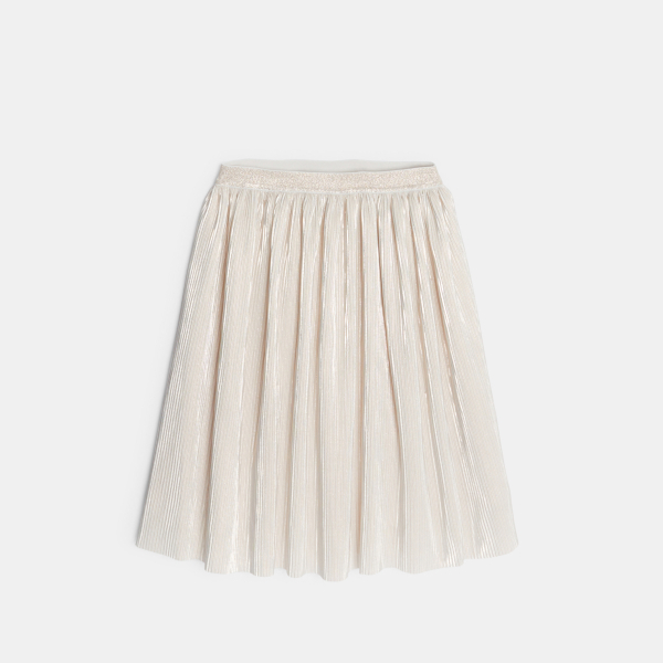 تنورة بليسيه لامعة مطرزة بالترتر للفتيات